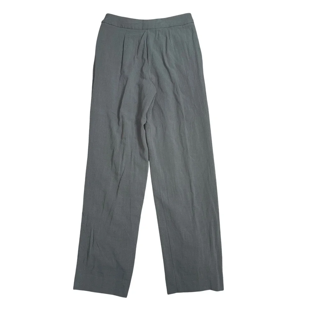 Giorgio Armani Trousers Women 38 Gray Excellent Wool Silk Borgo 21 Italy Luxury